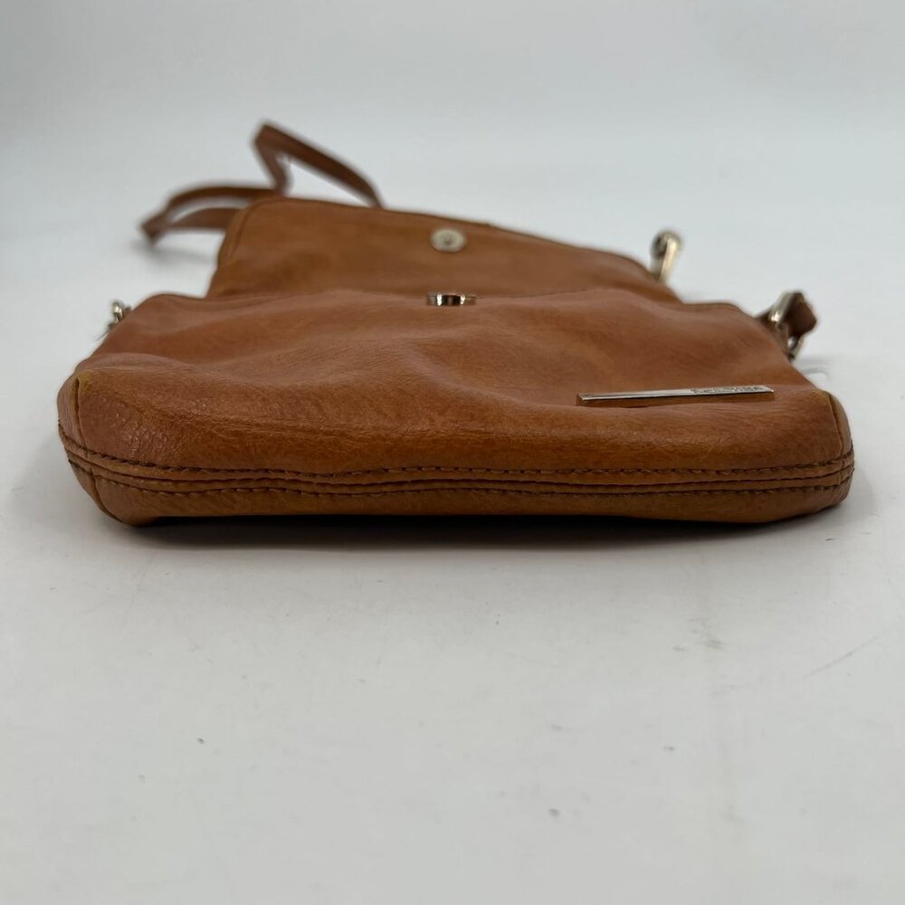Kenneth Cole Reaction Brown Mini Crossbody Bag | Faux Leather - Picture 3 of 10